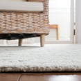 thumbnail image 4 of SAFAVIEH Abstract Jaden Oriental Wool Area Rug, Ivory/Brown, 6' x 6' Square, 4 of 11