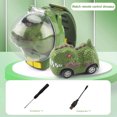 thumbnail image 2 of Dibujos animados lindo muñeca carreras RC pequeño vehículo dinosaurio en forma de coche reloj analógico juguetes, 2 of 4