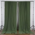 thumbnail image 3 of AK TRADING CO. 10 feet x 10 feet Olive Green Polyester Backdrop Drapes Curtains Panels with Rod Pockets - Wedding Ceremony Party Home Window Decorations, 3 of 3