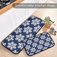 thumbnail image 5 of SKYSONIC Snowflake 2 Pieces Kitchen Rug Cushioned Anti-Fatigue Kitchen Rugs Set for Home Office Laundry,19.7" x 27.6"+19.7" x 47.2", 5 of 7