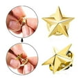 thumbnail image 6 of WMGHA 20 Pieces 5 Point Star Badge Gold Lapel Pin for 4th of July Memorial Independence Day Celebration Veterans Day Party Labor Theme Party Costume Decorations(Gold), 6 of 6