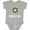 AC-Heather Grey, variant on Turtley Cute Girl Turtle Girls Baby Bodysuit