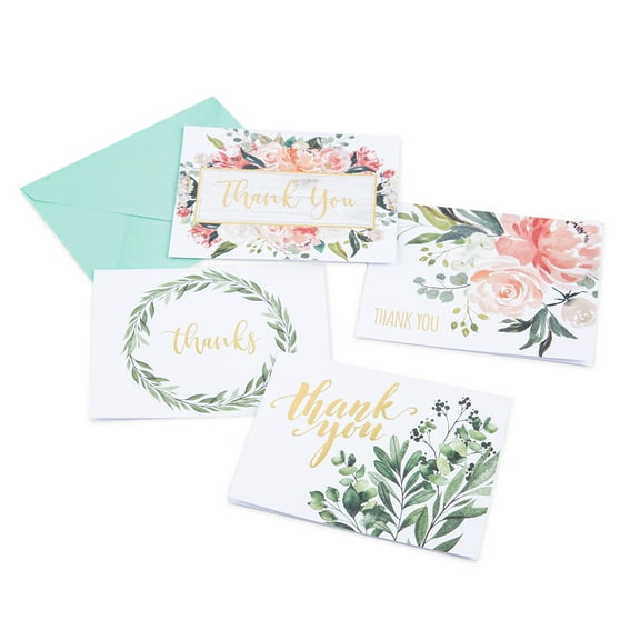 Floral Thank You Cards & Envelopes by Recollections - 4.25" x 5.5"