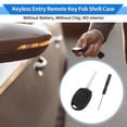 thumbnail image 2 of Unique Bargains Key Shell Case for Ford Fiesta 2009-2010 for Ford Focus 2005-2010 Keyless Entry Remote Key Fob Replacement Case 3 Buttons, 2 of 7