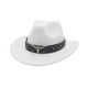 thumbnail image 1 of Sombrero de vaquero occidental Yuyangstore Sombrero de verano para fiesta de acampada de otoño Blanco, 1 of 8