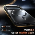 thumbnail image 3 of JETech Magnetic Case for iPhone 17 Pro Max 6.9-Inch Compatible with MagSafe, Luxury Metallic Luster Matte Back Slim Shockproof Electroplated Phone Cover (Black), 3 of 6