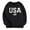 Black, variant on LIIPEE Girls Boys Hoodies Fall Winter Casual Long Sleeve Letter American Flag Printed Round Neck Pullover Hoodless Sweatshirt Kids Classic School Outdoor Play Casual Outings Hoodie,Black,3-4 Years