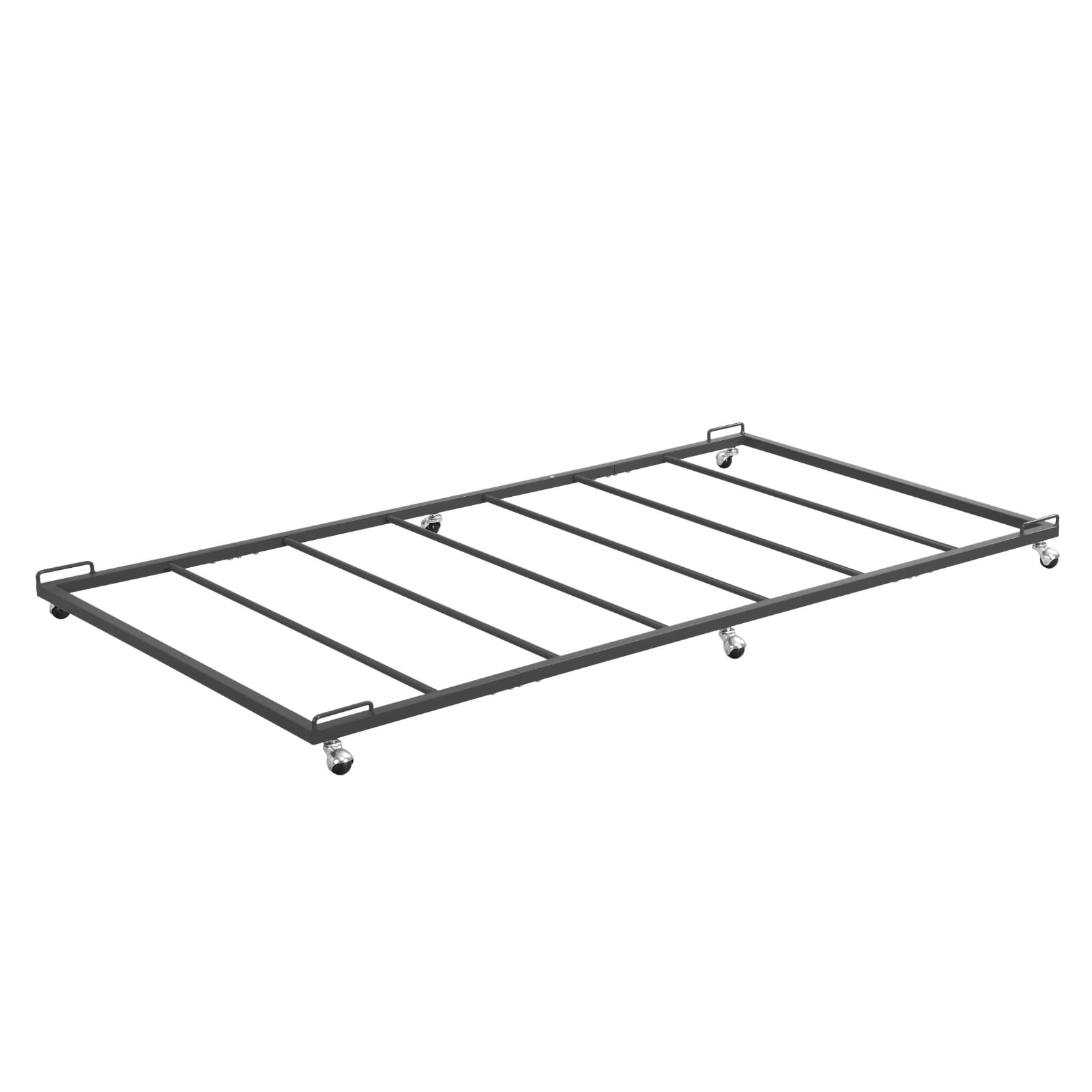 Kings Brand Furniture 4" Rollaway Trundle Bed Frame, Twin