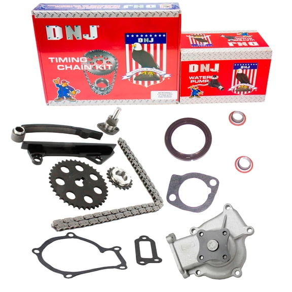 DNJ TK609WP Timing Chain Kit with Water Pump Fits Cars & Trucks 89-90 Nissan 1.6L L4 SOHC 12V