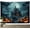 Teal, variant on HVEST Halloween Witch Tapestry Wall Hanging Scary Orange Pumpkin Wall Tapestry for Bedroom Horror Halloween Tapestry for Living Room College Dorm Home Decor,80x60 inch