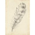 thumbnail image 3 of Harper, Ethan 11x14 Black Modern Framed Museum Art Print Titled - Feather Sketch II, 3 of 5