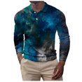 thumbnail image 1 of Tops para hombre Camisas Blusas Elegantes Camisas casuales de manga larga Moda Cuello vuelto Camiseta Otoño Impresión Sweartshirt Odeerbi ODB-5, 1 of 5