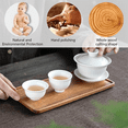 thumbnail image 5 of Small Wooden Tray for Display - Elegant Walnut Wood Serving Platter for Tea, Coffee, Snacks, Sushi, and Appetizers, 5 of 6