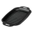 thumbnail image 3 of Siruishop Barbecue Grill Plate Steak Pan Carbon Steel Cookware Black Versatile Rectangular M, 3 of 8
