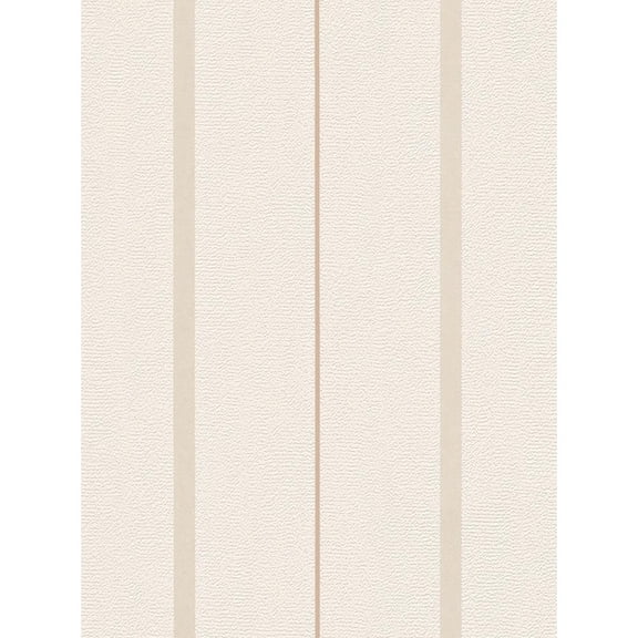 Concord Wallcoverings Textured Wallpaper Stripes Plain, Cream Brown, 21 In x 33 Ft (56 sq. ft), 291127