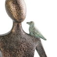 thumbnail image 3 of ART & ARTIFACT Zen Woman with Bird Sculpture - Indoor/Outdoor Accent Bowl and Bird Feeder Garden Statue, 3 of 3