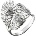 thumbnail image 1 of 1 anillo de hoja ajustable de acero inoxidable con patrón de hojas, anillos abiertos para mujeres y niñas, 1 of 5