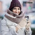 thumbnail image 5 of 4 Pairs Women's Winter Touch Screen Gloves Warm Fleece Lined Knit Gloves Elastic Cuff Winter Texting Gloves, 5 of 5