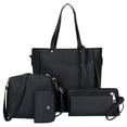 thumbnail image 2 of Conjunto De 4 Piezas Para Mujer, Bolso De Mano, Bolso De Hombro, Billetera Y Tarjetero, Elegante Mochila Multifuncional, Bolsos De Viaje De Gran Capacidad, Bolsos De Hombro Cateissary  AP006301-03, 2 of 6