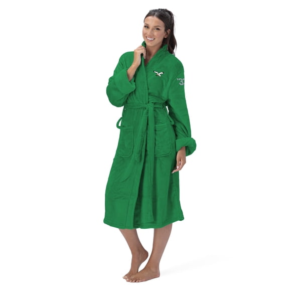 Bata de Baño Northwest NFL XS Tacto Seda Verde Kelly