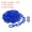 Blue, variant on Uxcell Plastic Chain Links 10ft Safety Chains Chains Barriers 0.24" Yellow