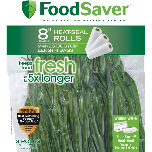 FoodSaver 8" HeatSeal Roll, 3pk
