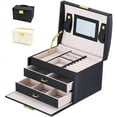 thumbnail image 1 of Jewelry Box - Jewelry Box - Jewelry Box - Jewelry Box for Watches, Rings and Chains - with Many Compartments, 1 of 4