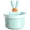 Blue, variant on Kitchen Sink Drain Strainer, High Capacity Anti-Clog Catcher Filter Basket with Press-to-Empty, Easy Clean for Food Scraps, Vegetable Waste, and Garbage Disposal, Cute Design, 7x5cm