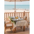 thumbnail image 2 of Outdoor Tablecloth with Umbrella Hole for Patio/Picnic/Party/Camping, Brown Soccer Field Waterproof Table Cloth Rectangle Table Cover Washable, Vintage Wooden Goal Post Football (54"x 80"), 2 of 9