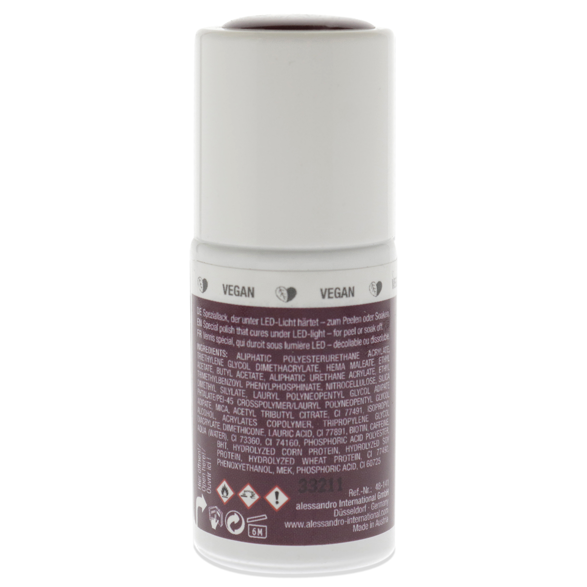 Alessandro Striplac Peel or Soak Metallic - 141 Drunk of Love , 0.27 oz Nail Polish