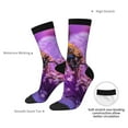 thumbnail image 4 of Xecao Closeup Honeybee on Flower Pattern Sport Socks for Women and Men Crew Socks Sporty Calf Socks Casual Socks, 4 of 6