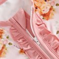 thumbnail image 6 of Cjfdfy Newborn Baby Girl Western Footed Romper Highland Cow Print Ruffle Long Sleeve Zip Up Footed Romper And Headband Infant Cute Coming Home Fall Winter Outfit 0-12M, 6 of 9