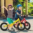 thumbnail image 4 of Costway 12 Inch Toddler Balance Bike No Pedal Training Bicycle with Inflatable Rubber Tires Yellow, 4 of 10