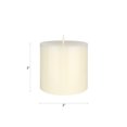 thumbnail image 2 of Mega Candles 1 pc Unscented Ivory Round Pillar Candle, Hand Poured Premium Wax Candles 3 Inch x 3 Inch, Home Décor, Wedding Receptions, Baby Showers, Birthdays, Celebrations, Party Favors & More, 2 of 2