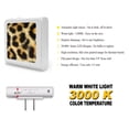 thumbnail image 2 of Plug in Dimmable LED Night Light with Dusk to Dawn Auto Sensor, Adjustable Brightness, Warm Light, Auto On/Off Nightlight for Bathroom, Hallway, Nursery, Bedrooms - Faux Leopard Fur, 2 of 7