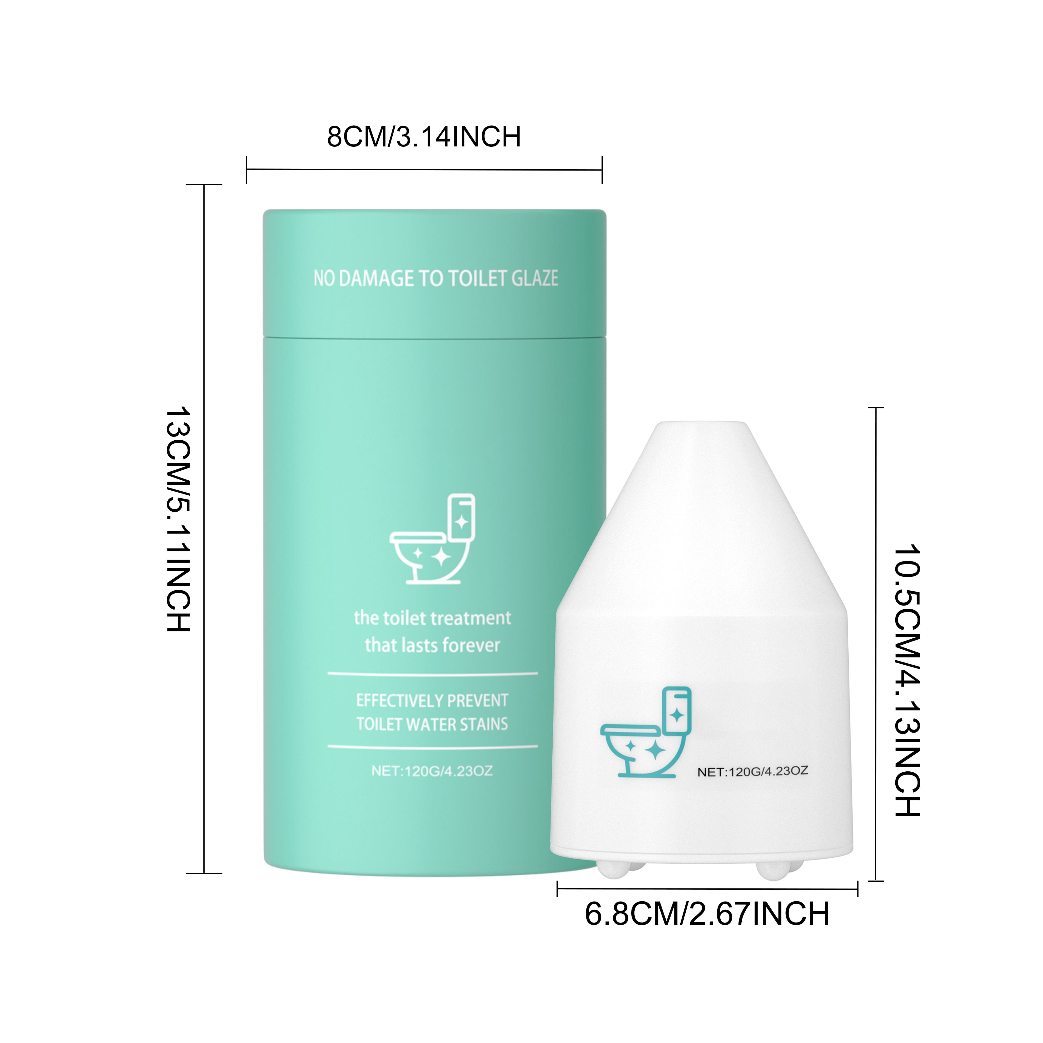 Alvantor Toilet Bowl Cleaner Tables, Automatic Toilet Tank Cleaner Freshens and Removes Odors For Cleaning, 3 blocks 4.23oz