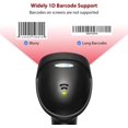 thumbnail image 3 of Escáner de código de barras Esky portátil con cable y soporte USB Laser 1D, 3 of 8