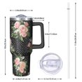 thumbnail image 2 of OBREWU Pioneer Flower Tumbler with Handle and Lid,Pioneer Flower 40oz Double Wall Vacuum Insulated Tumbler,Cups Gift for Women and Men, 2 of 7