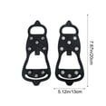 thumbnail image 3 of Rewenti Winter Outdoor Mountaineering Climbing Snowproof Silicone Ice Cleat Shoe Cover, 3 of 9