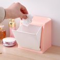 thumbnail image 3 of Wall-mounted Destop Trashbin Garbage Can Home Office Washbasin Kitchen Dresser (Pink), 3 of 8