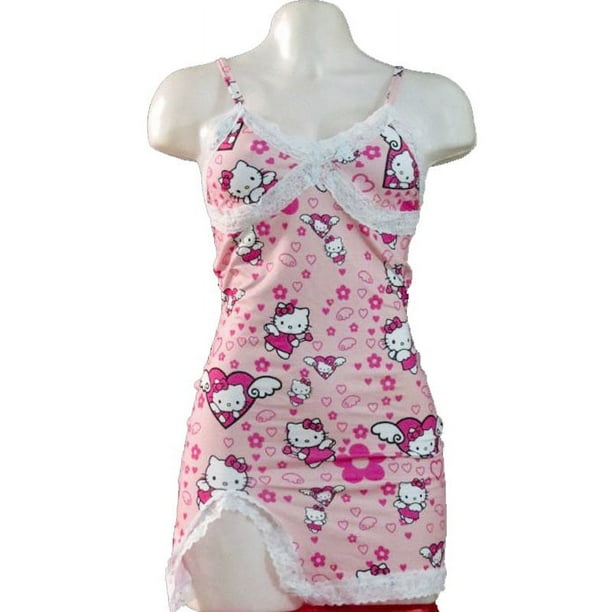 Hello Kitty Sanrio Women Sexy Sleepwear Summer Lace Suspender V-Neck  Sleeveless Pajamas Nightgown Feminine Dress Pajama Gift Loveliness Girl -  Walmart.ca