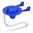 thumbnail image 1 of Unique Bargains 1 Set 2 Inch Toilet Flapper Replacement Universal Toilet Flapper with Chain(Blue), 1 of 7