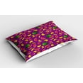 thumbnail image 2 of Ambesonne Fruit Pillow Sham 2 Pack, Tasty Traits of Summer Food, 26"x20", Purple Multicolor, 2 of 3