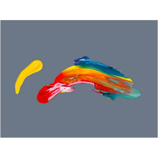 Paleta de vidrio gris para pintura al óleo. Paleta de artista resistente a rayones y fácil de limpiar.