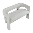 thumbnail image 2 of Lexicon Marais Boucle Fabric Dining Bench in Light Gray, 2 of 9