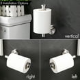 thumbnail image 3 of KES Wall Mount Toilet Paper Holder, Tissue Holder for Bathroom,18/8 Stainless Steel, Brushed Steel, 3 of 12