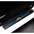 thumbnail image 1 of GHSDFBB 4Pcs Car Door Sill Protector Reflective 4D Carbon Fiber Sticker Decoration Door Entry Guard Door Sill Scuff Plate Stickers Compatible with Silverado Off Road (Blue), 1 of 6
