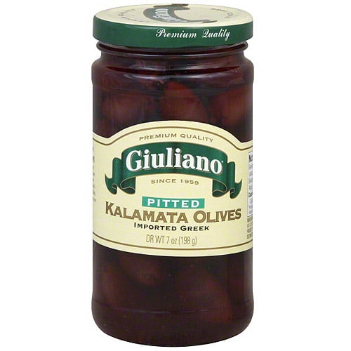 Giuliano Pitted Kalamata Olives, 7 oz (Pack of 6) by Generic