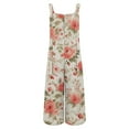 thumbnail image 7 of NMMUED Baggy Overalls for Women Boho Jumpsuit for Women Floral Rompers for Women Casual Rompers for Women Flowy Rompers for Women, Hot Pink L, 7 of 7