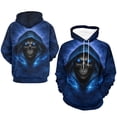 thumbnail image 4 of LAOLIUSN Soul Men's Skull Pattern 3D Print Fashion Design Hoodies Sweatshirt, S-4XL, 4 of 7